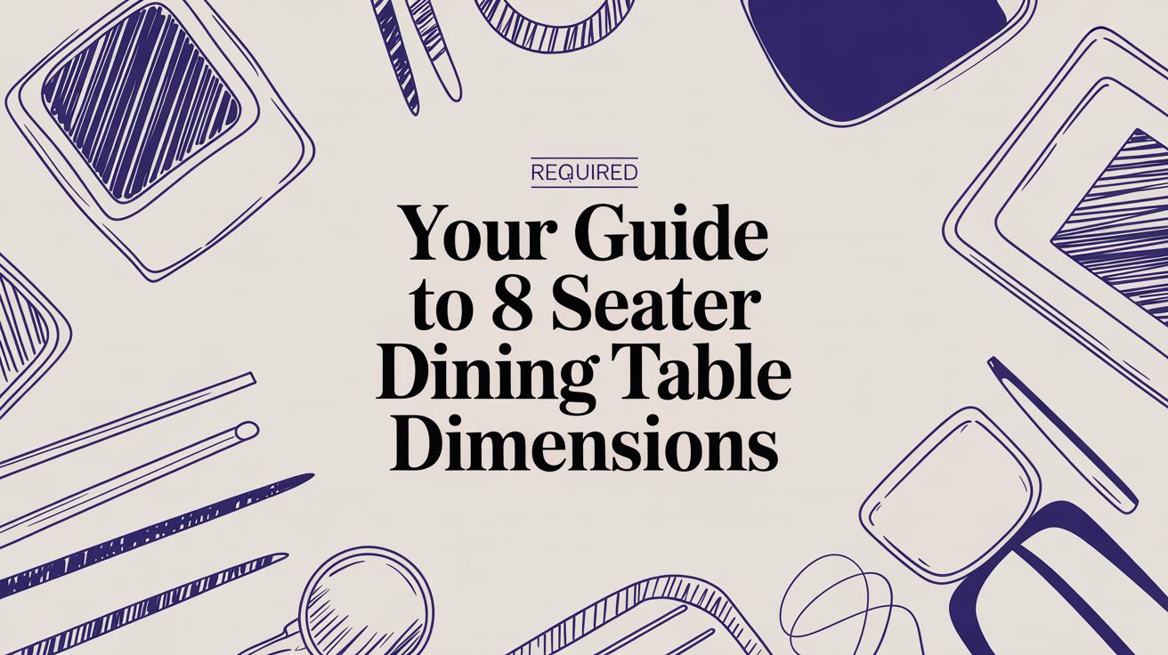 Your Guide to 8 Seater Dining Table Dimensions
