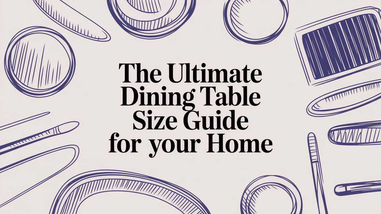 A Practical Dining Table Size Guide for Your Home