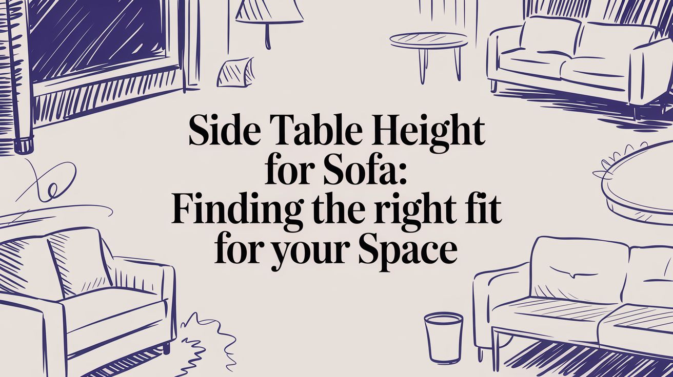 Side table height for sofa: Finding the right fit for your space