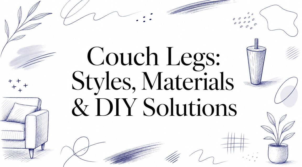 Couch Legs: Styles, Materials & DIY Solutions