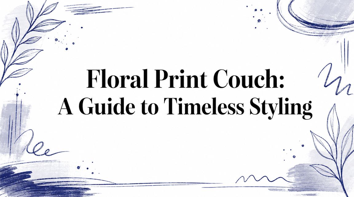 Floral Print Couch: A Guide to Timeless Styling